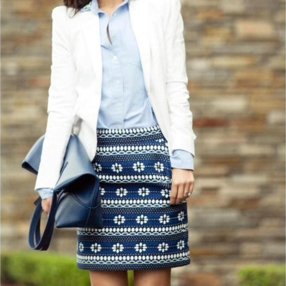 J Crew Floral Mini Skirt